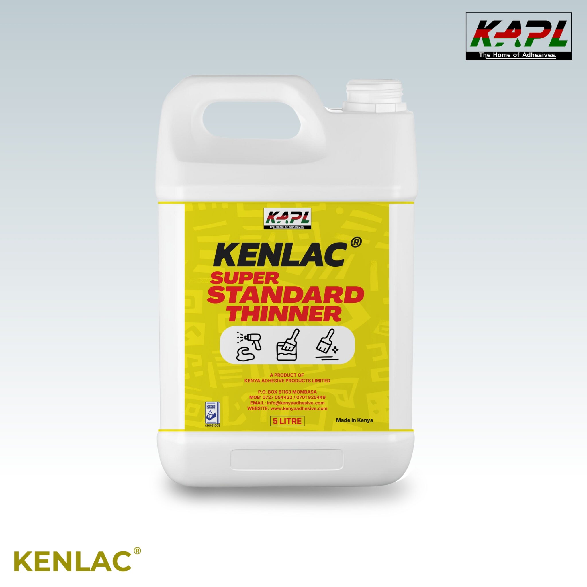 Kenfix Kenlac® Super Standard Thinner | Kenya Adhesive Products Limited