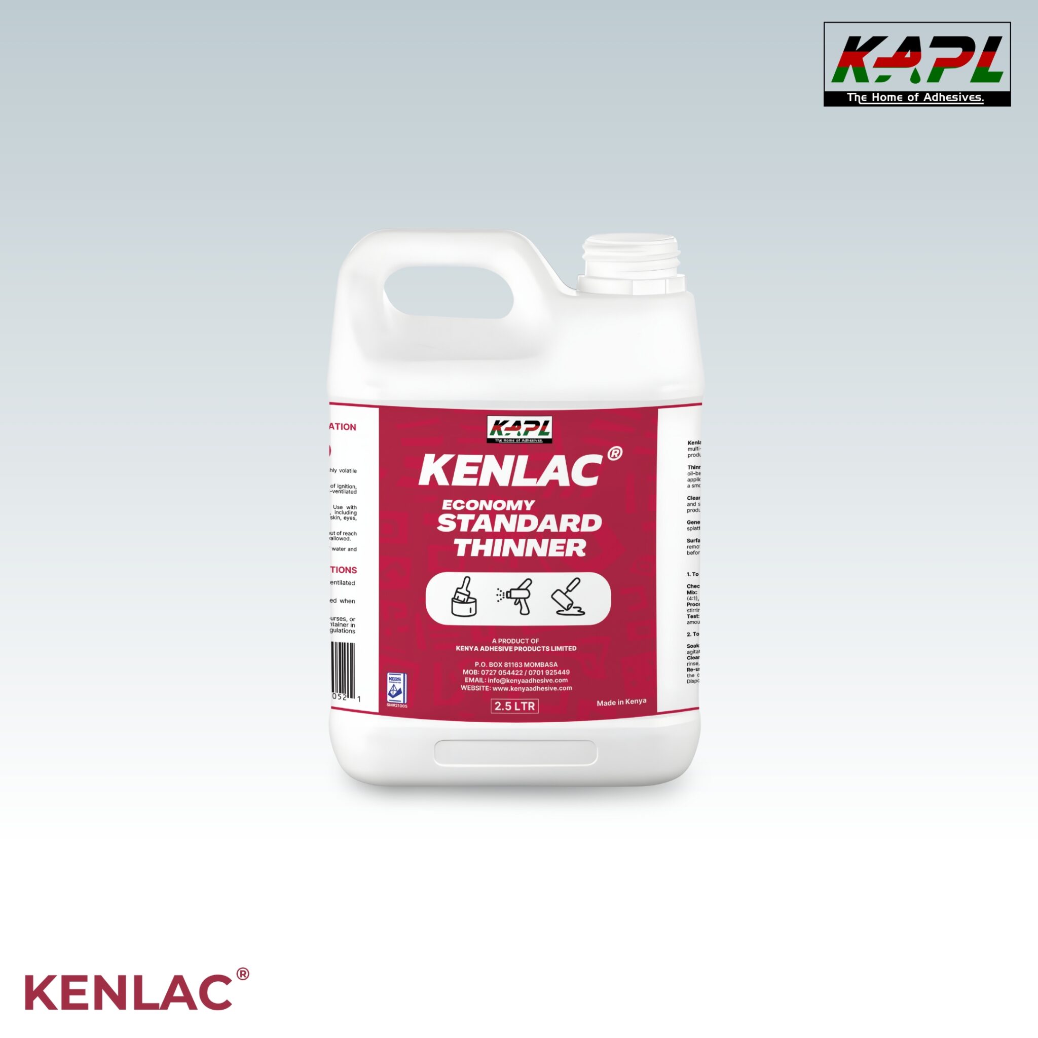 Kenfix Kenlac® Economy Standard Thinner | Kenya Adhesive Products Limited